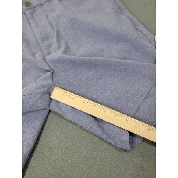 Bonobos Golf Shorts Mens 35 Light Blue Heather 7 Inseam Recycled Polyester Zip - Picture 3 of 9